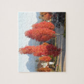 Oranje herfstbladeren legpuzzel (Verticaal)