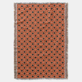 Oranje herfstbloem deken (Voorkant Verticaal)