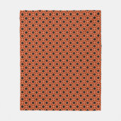 Oranje herfstbloem fleece deken (Voorkant)