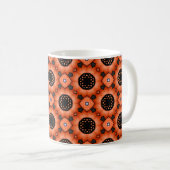 Oranje herfstbloem koffiemok (Voorkant rechts)