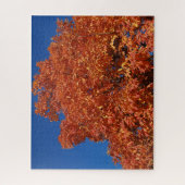 Oranje herfstboombladeren Puzzle Legpuzzel (Verticaal)