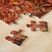 Oranje herfstboombladeren Puzzle Legpuzzel (Zijkant)