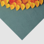 Oranje herfstboomillustratie met quilling - groot tissuepapier (Detail)