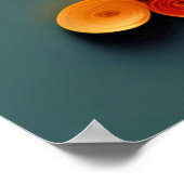 Oranje herfstboomillustratie van de quilling poster (Hoek)