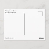 Oranje herfstbos briefkaart (Achterkant)