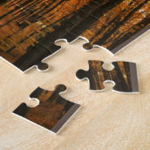 Oranje herfstbos legpuzzel (Zijkant)