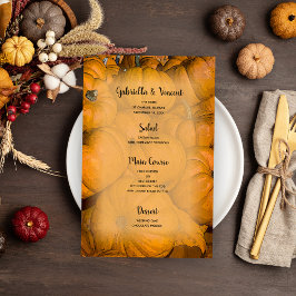 Oranje herfstmenu Pumpkins Wedding