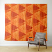 Oranje herfstpatroon van het  Abstracte Naherfstel Wandkleed (In Situ (horizontaal))