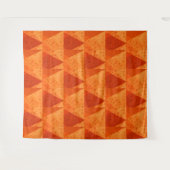 Oranje herfstpatroon van het  Abstracte Naherfstel Wandkleed (Voorkant (horizontaal))