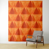 Oranje herfstpatroon van het  Abstracte Naherfstel Wandkleed (In situ)