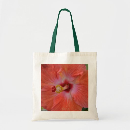 Oranje Hibiscus Bag Tote Bag (Voorkant)