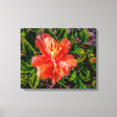 Oranje Hibiscus Beauty Canvas Afdruk (Voorkant)
