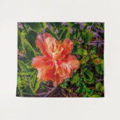 Oranje Hibiscus Beauty Wandkleed (Voorkant (horizontaal))