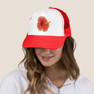 Oranje Hibiscus Bloem Tropische Bloemen Trucker Pet