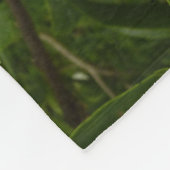 Oranje Hibiscus Bloem Tropische Floral Fleece Deken (Hoek)