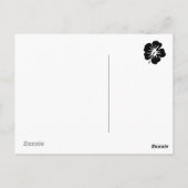 Oranje Hibiscus Briefkaart (Achterkant)