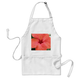 Oranje Hibiscus Flower Macro Apron Standaard Schort