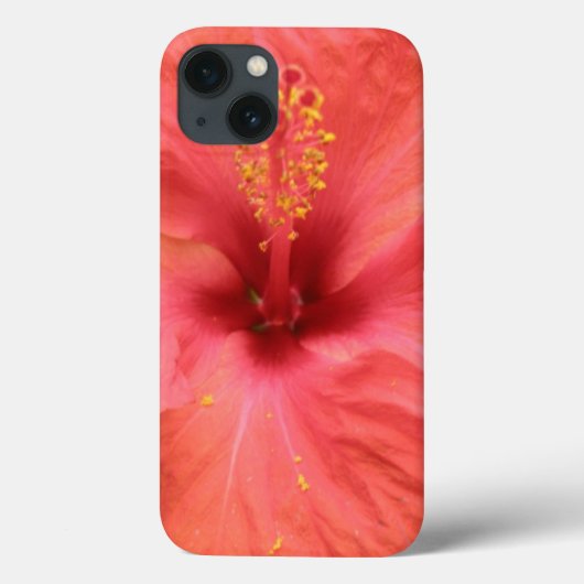 Oranje Hibiscus Flower Macro iPad Case (Achterkant)