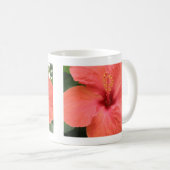 Oranje Hibiscus Flower Macro Mok (Voorkant rechts)
