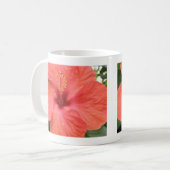 Oranje Hibiscus Flower Macro Mok (Voorkant links)