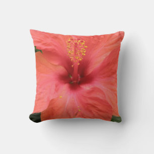 Oranje Hibiscus Flower Macro Pillow Kussen