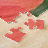 Oranje Hibiscus Flower Macro Puzzle Legpuzzel (Zijkant)