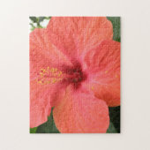 Oranje Hibiscus Flower Macro Puzzle Legpuzzel (Verticaal)