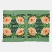 Oranje Hibiscus Flower Pattern Theedoek (Horizontaal)