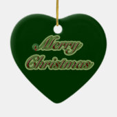 Oranje Hibiscus Flowers Keramisch Ornament (Achterkant)