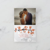 Oranje Hibiscus Fusie Grijs Werveling Tropisch Bru (Binnen)