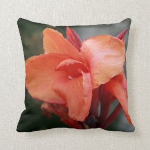 Oranje Hibiscus Kussen