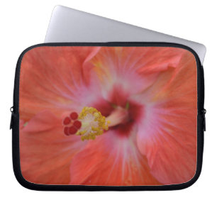 Oranje Hibiscus Laptop Bag Sleeve