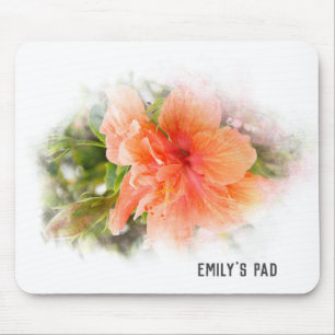 Oranje Hibiscus Muismat