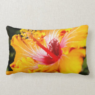 Oranje Hibiscus Pillow Kussen