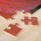 Oranje Hibiscus Puzzel (Zijkant)