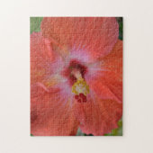 Oranje Hibiscus Puzzel (Verticaal)
