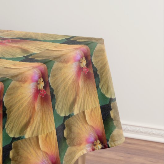 Oranje Hibiscus Ruffle Tafelkleed (Voorbeeld)