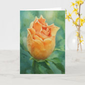 Oranje Hibiscus Tropical Flower Art Note Kaart (Gele Bloem)