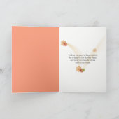 oranje hibiscus voor rouwbeklag kaart (Binnen)