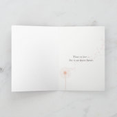 oranje hibiscus voor sympathie kaart (Binnen)