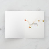 oranje hibiscus voor sympathie kaart (Binnen)