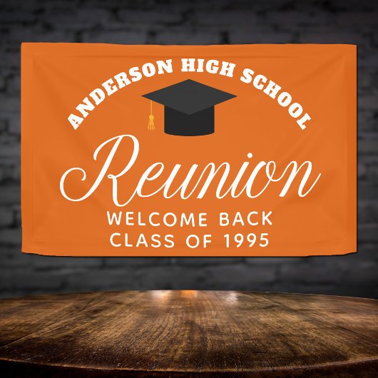 Oranje High School Reunion Custom Welkom Spandoek