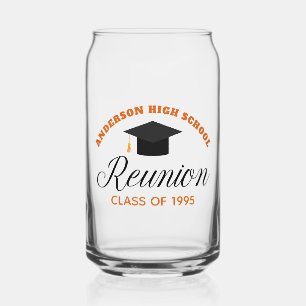 Oranje High School Reunion Party Custom Alumni Blikvorm Glas