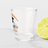Oranje High School Reunion Party Custom Alumni Shot Glas (Rechts)