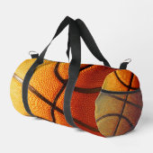 Oranje hobbelige basketbal, plunjezak (Rechterhoek)