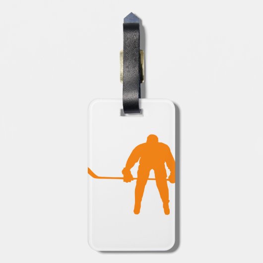 Oranje Hockey Bagagelabel (Achterkant verticaal)
