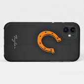 Oranje Hoefijzer Case-Mate iPhone Case (Achterkant (horizontaal))
