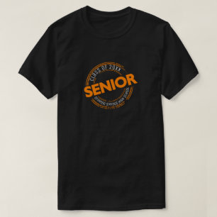 Oranje hogere klasse van het toegangspasje t-shirt