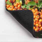 Oranje Holly Berries Muismat (Hoek)