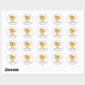 *~* Oranje Homemade Jelly Jam PReserves AP30 Ronde Sticker (Vel)